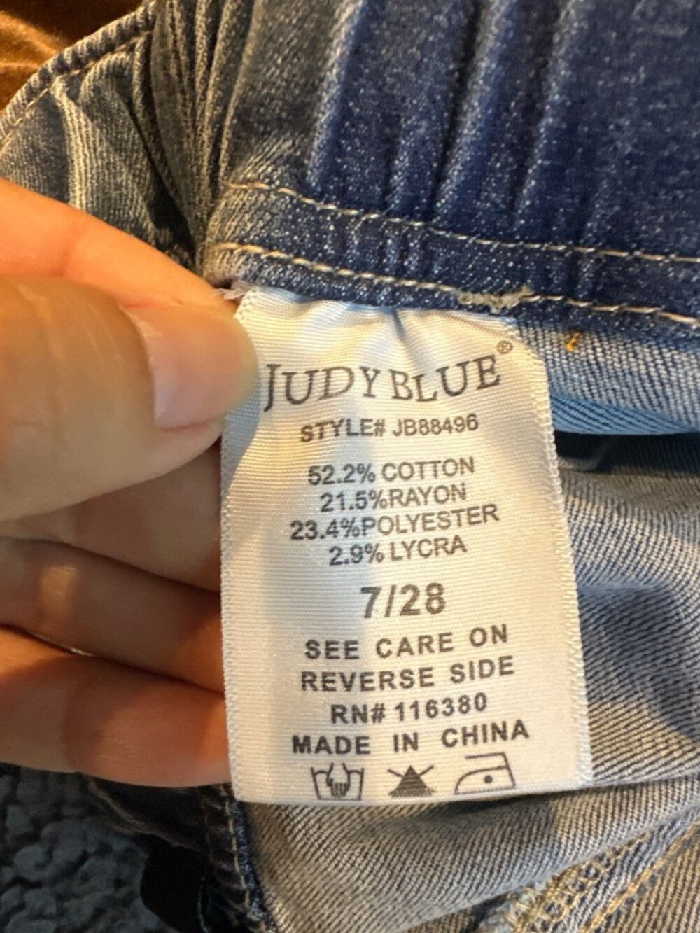Judy Blue JB88496 High Rise Skinny Jeans Women's 7/28 Stretch Denim Pull On - Picture 11 of 11